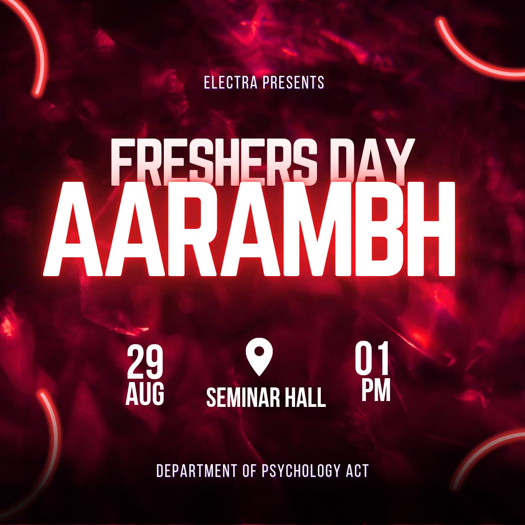 Fresher's Day - Department of Psychology